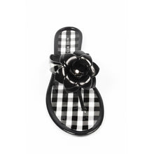 Black 5 US - 35.5 EUR Nine West Womens Thong NWFLIRT BLKWHT BLK