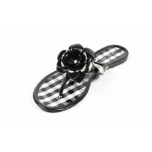 Black 6 US - 36.5 EUR Nine West Womens Thong NWFLIRT BLKWHT BLK