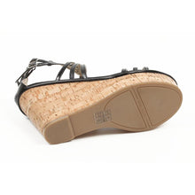 Black 9.5 US - 41 EUR Nine West Womens Espadrille Wedge Sandal NWROMANCING BLK MULTY