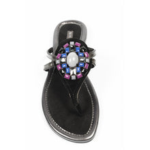 Black 6 US - 36.5 EUR Nine West Womens Flat Sandal NWWEYLIN BLACK BLK