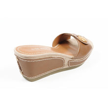 Brown 9.5 US - 41 EUR Nine West Womens Flatform Sandal NWZOILO DK NATURAL