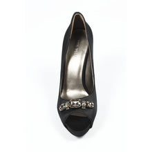 Black 9.5 US - 41 EUR Nine West Womens Pump Open Toe PTLYNNROSE BLACK