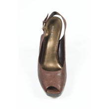 Dark Brown 6 US - 36.5 EUR Nine West Womens Slingback Sandal NWUNIDA DARK BROWN