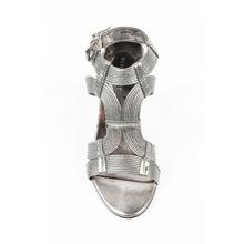 Silver 6.5 US - 37 EUR Nine West Womens Ankle Strap Sandal NWGALLAZY DARK SILVR