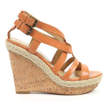 Orange 9.5 US - 41 EUR Nine West Womens Espadrille Wedge Sandal NWNAMIAH ORANGE