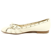 White 38.5 EUR - 8.5 US Sergio Rossi Womens Ballerina