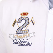 White L Ufford & Suffolk Polo Club Mens Shirt Long Sleeves US010 WHITE