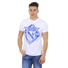White M Diesel Mens T-Shirt Short Sleeves Round Neck 00SHBZ 0JAHZ 100 T-SCOD
