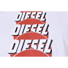 White L Diesel Mens T-Shirt Short Sleeves Round Neck 00SI7X 0091B 100 T-PALAGIA