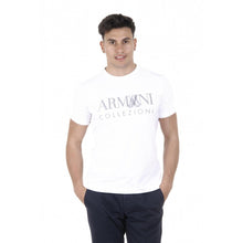White L Armani Collezioni mens t-shirt 3XCT55 CJDDZ 0100