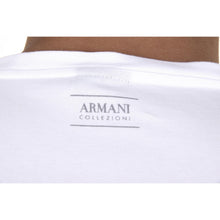 White L Armani Collezioni mens t-shirt 3XCT55 CJDDZ 0100