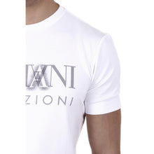 White L Armani Collezioni mens t-shirt 3XCT55 CJDDZ 0100