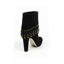 Black 36 EUR - 6 US Sebastian Milano ladies ankle boot S3982 CAMOSCIO ML NERO