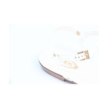 White 36.5 EUR - 6.5 US (244mm) Tods ladies flat sandal XXW0MD0C270OW0B001
