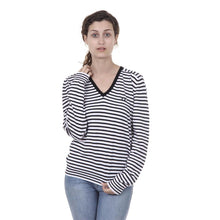 Striped XXL Fred Perry Womens Sweater 31412124 0036