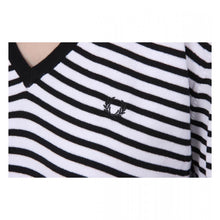 Striped XXL Fred Perry Womens Sweater 31412124 0036