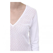 White M Fred Perry Womens Sweater 31420013 9100