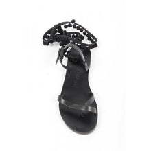 Black 41 EUR - 11 US Álvaro González Womens Flat Sandal ANNA BLACK BLACK