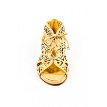Beige 37 EUR - 7 US Parrice Womens Lace Up Sandal PS15S2 CREAM