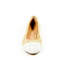 Multicolor 41.5 EUR - 11.5 US Robert Clergerie Paris Womens Ballerina GINO TRAME BLANC PAILLE NATURELLE D