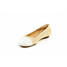 Multicolor 41.5 EUR - 11.5 US Robert Clergerie Paris Womens Ballerina GINO TRAME BLANC PAILLE NATURELLE D