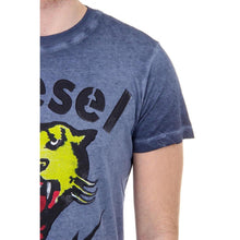Dark Blue S Diesel Mens T-Shirt T-SONS 00SJUW 0WAER 81E