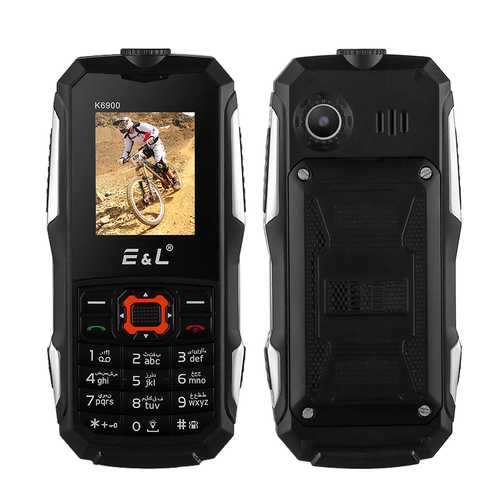 Rugged Cell Phone EL K6900 (Black)