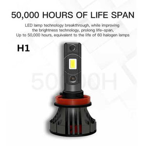 LED Car Headlight Bulbs - H1 Fitting, 4500 L