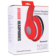 Bluetooth Wireless Foldable On-Ear Headphones w/Integrated Microphone FM Tuner & TF Card Slot