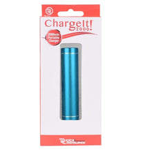 PC Treasures ChargeIt 2000mAh Portable Power Bank w/Micro USB Cable (Light Blue)