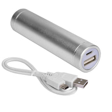 PC Treasures ChargeIt 2000mAh Portable Power Bank w/Micro USB Cable (Silver)