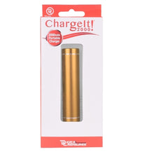 PC Treasures ChargeIt 2000mAh Portable Power Bank w/Micro USB Cable (Orange Gold)