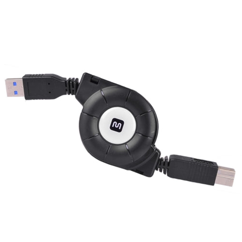 3 Monoprice 10965 SuperSpeed USB 3.0 Type A (M) to USB 3.0 B (M) Retractable Cable (Black)