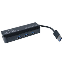 3-Port SuperSpeed USB 3.0 Hub with 10/100/1000Mbps Gigabit Ethernet Adapter - 264205