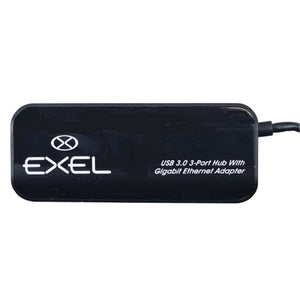 3-Port SuperSpeed USB 3.0 Hub with 10/100/1000Mbps Gigabit Ethernet Adapter - 264205