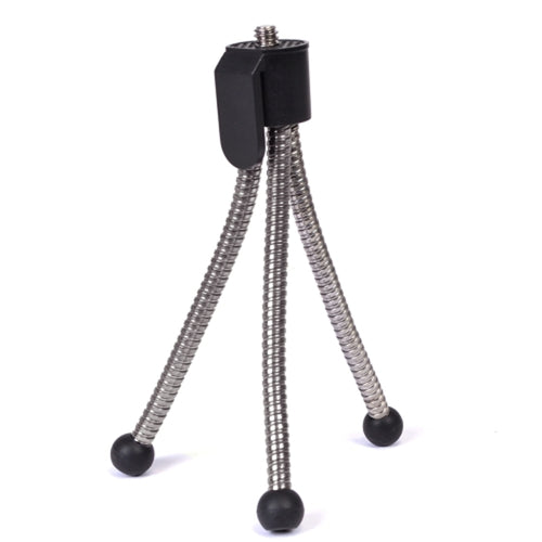 5 Compact Tripod for Digital Cameras & Camcorders (Silver/Black)