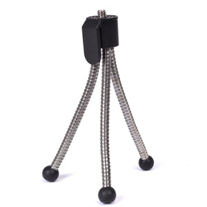 5 Compact Tripod for Digital Cameras & Camcorders (Silver/Black)