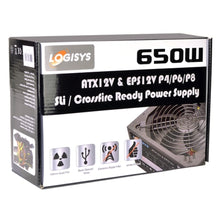 Logisys 650W 20+4-pin ATX Power Supply w/SATA PCIe SLI/CrossFire-Ready & Large 140mm Cooling Fan for Quiet Performance