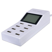 Logisys CG801WT 8-Port 9.2A USB Power Adapter w/LCD Status (White)