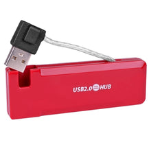 @.com DCD13100 4-Port USB 2.0 Travel Hub (Red)