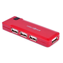 @.com DCD13100 4-Port USB 2.0 Travel Hub (Red)