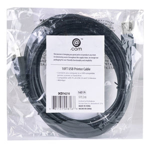 (50-Pack) 10 @.com DCD14210 USB 2.0 A (M) to USB 2.0 Micro-B (M) Cable (Black)