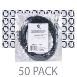 (50-Pack) 10 @.com DCD14210 USB 2.0 A (M) to USB 2.0 Micro-B (M) Cable (Black)