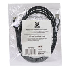 (50-Pack) 10 @.com DCD14215 USB 2.0 A (M) to USB 2.0 A (F) Extension Cable (Black)