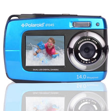 Polaroid IF045-BLU 14MP 5x Digital Zoom Waterproof Camera w/1.8 Front & 2.7 Rear Displays (Blue)