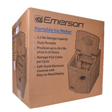 Emerson IM90T Portable Ice Maker w/Ice Scoop (Silver)