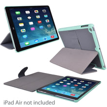 (8-Pack) Incipio Cover for iPad Air Lexington Sophisticated Stylish Kickstand Protective Vegan Leather  (Gray/Green)
