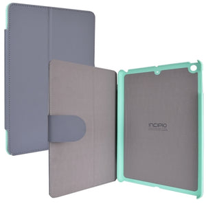 (8-Pack) Incipio Cover for iPad Air Lexington Sophisticated Stylish Kickstand Protective Vegan Leather  (Gray/Green)