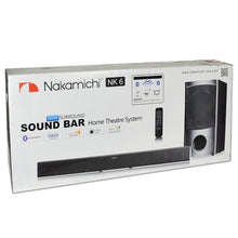 Nakamichi NK6 38 2.1-Channel 300W Bluetooth Surround Sound Bar Home Theater System w/Wired Subwoofer (Black) - B