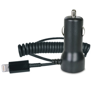 (20-Pack) @.com ONA15TA113E 2.1A Car Charger with attached 3 Lightning Cable (Black)
